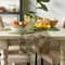 DII® Black Fern Print On Natural Jute Table Runner 14x72
